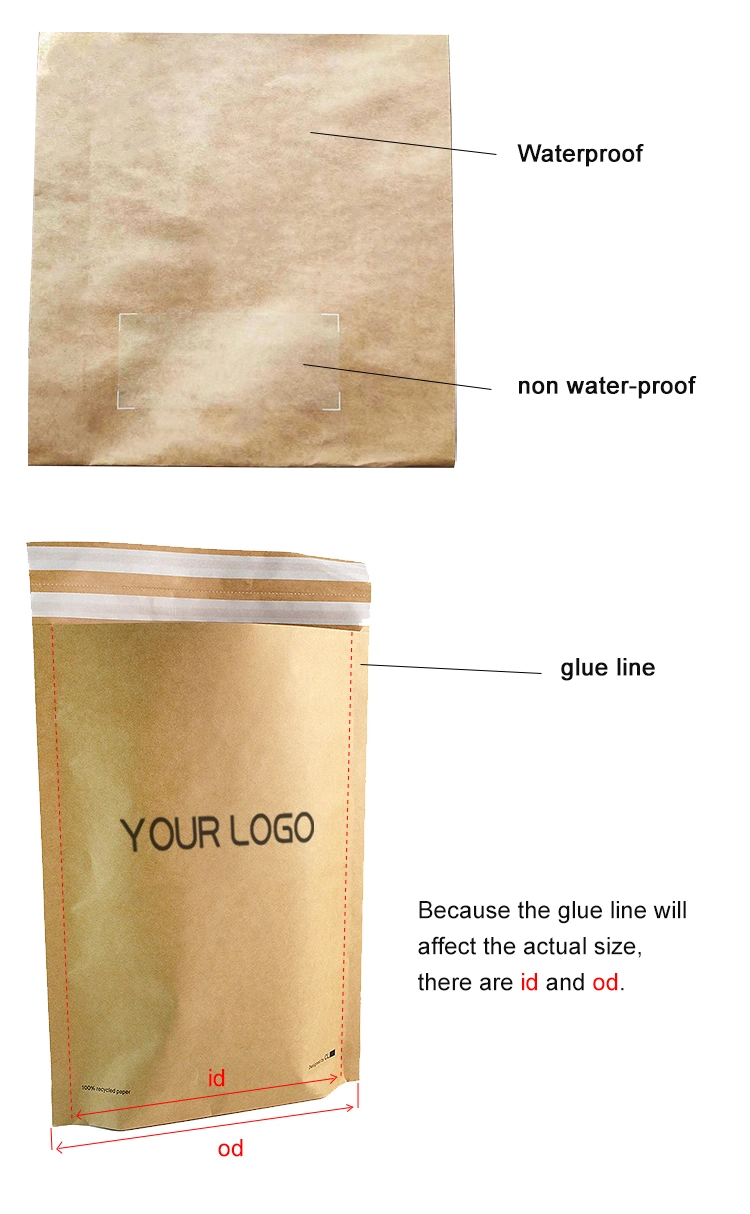 Custom Printed Yellow Kraft Paper Bubble Mailing Bag Courier Express Logistics Packaging Bag Thickened Bubble Envelope Bag