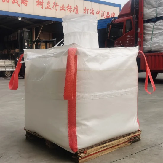 1250 kg Tubolare Croce Angolo Deflettore Sabbia Sling Argilla Jumbo Bulk FIBC Q Aerato Legna da ardere Fertilizzante Cemento PP Maglia Plastica Tessuto Big Bag