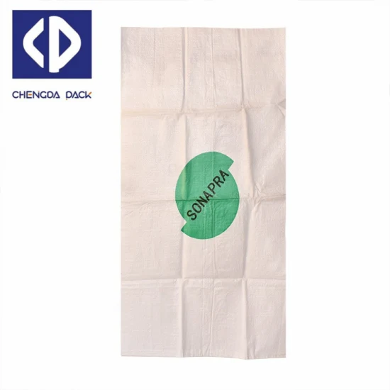 Sacchetti in PP laminato stampato a colori provenienti dalla Cina, sacchi in tessuto per imballaggi di riso in polipropilene da 25 kg a 50 kg