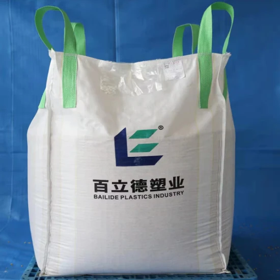 Röhrenförmiger 1000 kg Super Sack U-Panel 1200 kg Jumbo Bag FIBC Baffle Bulk Bag 1,5 tonnellate Big Bag