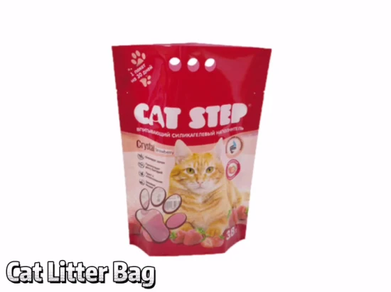 Sacco per lettiera per gatti in plastica composita da 10 litri con stampa personalizzata