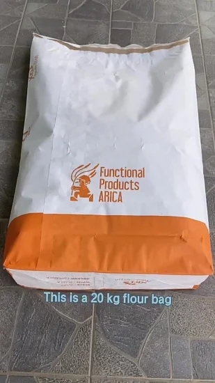 Inserto in PE laminato in carta kraft, formato sacco farina da 25 kg
