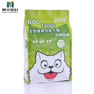 Sacchetti per imballaggio di alimenti per animali domestici in plastica laminata per uso alimentare, alimenti per animali domestici per gatti, alimenti secchi